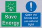 CC10689: Save Energy open the blinds and use natural light