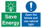 CC10689: Save Energy open the blinds and use natural light