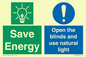 CC10689: Save Energy open the blinds and use natural light