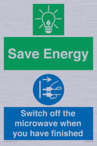CC10707: Save energy. Switch off the microwave when you have finished