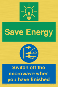 CC10707: Save energy. Switch off the microwave when you have finished