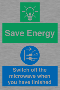 CC10707: Save energy. Switch off the microwave when you have finished