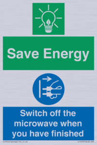 CC10707: Save energy. Switch off the microwave when you have finished