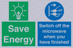 CC10707: Save energy. Switch off the microwave when you have finished