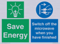 CC10707: Save energy. Switch off the microwave when you have finished