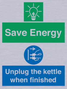 CC10709: Save Energy, Unplug the kettle when finished
