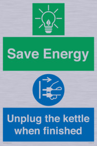 CC10709: Save Energy, Unplug the kettle when finished