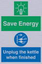 CC10709: Save Energy, Unplug the kettle when finished