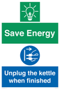 CC10709: Save Energy, Unplug the kettle when finished