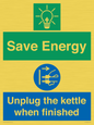 CC10709: Save Energy, Unplug the kettle when finished