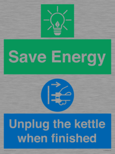 CC10709: Save Energy, Unplug the kettle when finished