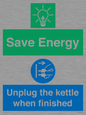 CC10709: Save Energy, Unplug the kettle when finished