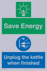 CC10709: Save Energy, Unplug the kettle when finished
