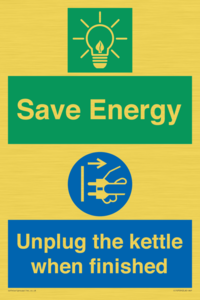 CC10709: Save Energy, Unplug the kettle when finished
