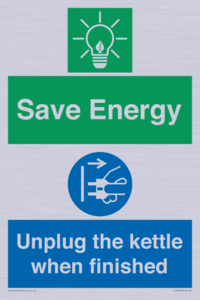 CC10709: Save Energy, Unplug the kettle when finished