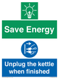 CC10709: Save Energy, Unplug the kettle when finished