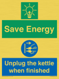 CC10709: Save Energy, Unplug the kettle when finished