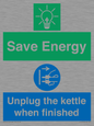 CC10709: Save Energy, Unplug the kettle when finished