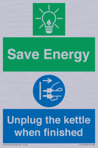 CC10709: Save Energy, Unplug the kettle when finished