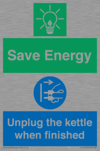 CC10709: Save Energy, Unplug the kettle when finished