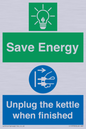 CC10709: Save Energy, Unplug the kettle when finished