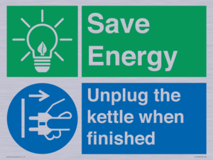CC10709: Save Energy, Unplug the kettle when finished