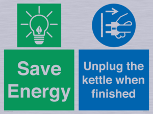 CC10709: Save Energy, Unplug the kettle when finished