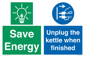 CC10709: Save Energy, Unplug the kettle when finished