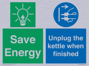 CC10709: Save Energy, Unplug the kettle when finished