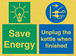 CC10709: Save Energy, Unplug the kettle when finished
