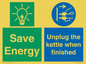 CC10709: Save Energy, Unplug the kettle when finished
