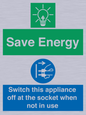 CC10711: Save Energy, Switch this appliance off at the socket when not in use