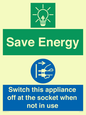 CC10711: Save Energy, Switch this appliance off at the socket when not in use