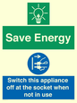 CC10711: Save Energy, Switch this appliance off at the socket when not in use