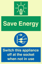 CC10711: Save Energy, Switch this appliance off at the socket when not in use