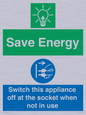 CC10711: Save Energy, Switch this appliance off at the socket when not in use