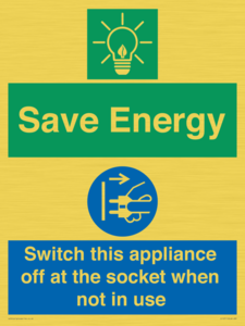 CC10711: Save Energy, Switch this appliance off at the socket when not in use