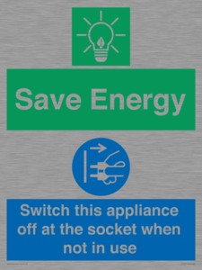 CC10711: Save Energy, Switch this appliance off at the socket when not in use