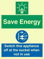 CC10711: Save Energy, Switch this appliance off at the socket when not in use