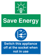 CC10711: Save Energy, Switch this appliance off at the socket when not in use