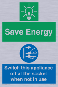 CC10711: Save Energy, Switch this appliance off at the socket when not in use