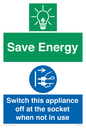 CC10711: Save Energy, Switch this appliance off at the socket when not in use