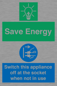 CC10711: Save Energy, Switch this appliance off at the socket when not in use