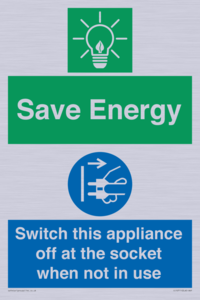 CC10711: Save Energy, Switch this appliance off at the socket when not in use