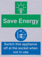 CC10711: Save Energy, Switch this appliance off at the socket when not in use