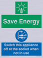 CC10711: Save Energy, Switch this appliance off at the socket when not in use