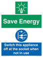 CC10711: Save Energy, Switch this appliance off at the socket when not in use