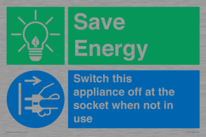 CC10711: Save Energy, Switch this appliance off at the socket when not in use