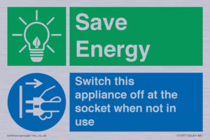 CC10711: Save Energy, Switch this appliance off at the socket when not in use