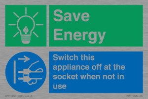 CC10711: Save Energy, Switch this appliance off at the socket when not in use